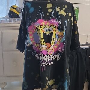 SpongeBob SquarePants Kids Tie-Dye Graphic Tee